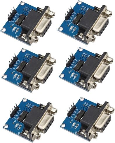 3PCS RS232 to TTL Female Serial Port to TTL Converter Module Root Connector Chip MAX3232 3.3V-5.5V for Arduino Raspberry Pi and Microcontrollers in Saudi Arabia