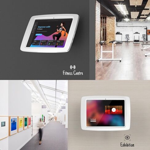جهاز لوحي جدار تركيب قابل للإمالة مضاد للسرقة - متوافق مع 10.9 "iPad 10th ، Pro 11" 1 2 3 4 ، Air 4 5 ، Air 11 "، iPad 11" (A16) - BSW102WA in Kuwait