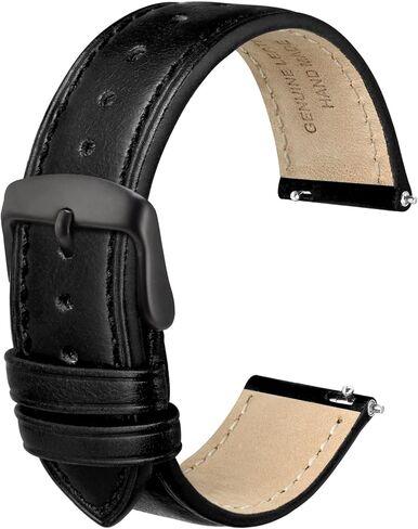 Anbeer Retro Watch Band Quick Release, Crazy Horse Leather Watch Straps for Men and Women, Band Width - 18mm 20mm 22mm 16mm 19mm 24mm in Kuwait