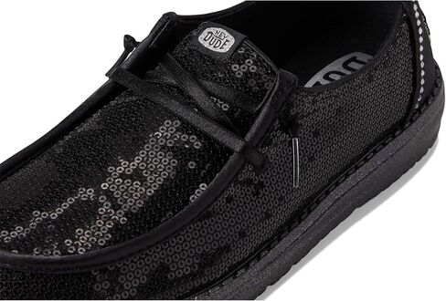 Hey Dude Wendy Disco Sequin - Loafers for Women - Canvas Upper - Cotton Lining - EVA Insole - Rubber Outsole Blush 11 M in Saudi Arabia