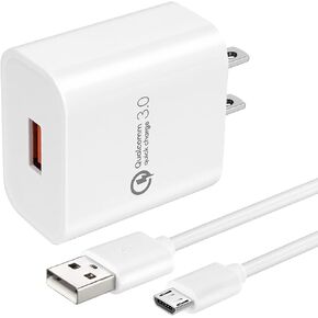 TPLTECH Quick Charge 3.0 Wall Charger Fast Charging for LG Aristo 2 M210 MS210 /2 Plus (X212), Aristo 3/3 +, Aristo 4 +, Aristo 5/LG X212tal Xpression Plus X Charger/Venture and with Micro USB Cable