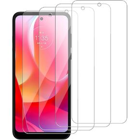 [4 Pack Glass Screen Protector Compatible for Motorola Moto G Power (2022) / XT2165 [9H Hardness]-HD Screen Tempered Glass, Scratch Resistant,Easy Install [Case Friendly]