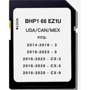 BHP166EZ1TU Latest GPS Navigation SD Card BHP166EZ1T for 3 6 CX-3 CX-5 CX-9 MX-5 USA/Canada/Mexico 2023