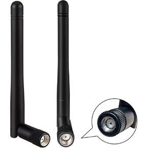 WiFi Antenna Dual Band 2.4GHz 5.8GHz MIMO 3dBi RP-SMA Connector Set of 2 Antenna for WLAN Router Wireless Network Card Security IP Camera Video Surveillance Monitor Bluetooth Antenna