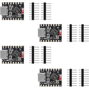 4Pcs ESP32 C3 Mini Development Board ESP32-C3 Super Mini WiFi Bluetooth 160MHz Running Frequency 2.4GHz Wi-Fi & Bluetooth 5.0