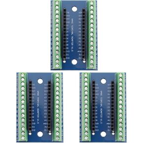 3 PCS تحكم محول المحول لوحة توسيع متوافقة مع Nano IO Shield لوحة تمديد بسيطة متوافقة مع Nano AVR Atmega328p