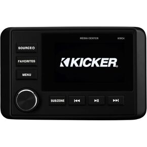Kicker 51KMC4 Weather-Resistant Gauge-Style Media Center with Bluetooth