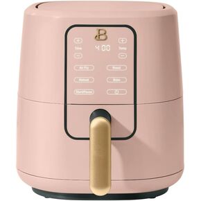 Beautiful Digital Air Fryer, 3-Quart, 4 Presets, PINK CHAMPAGNE