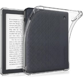 Fintie Clear Case for 7" Kobo Libra Colour (2024) / Kobo Libra 2 (2021) eReader – Slim Lightweight Soft Flexible Transparent TPU Skin Bumper Back Cover Shell, Clear