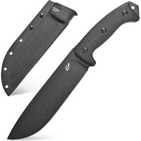 Eafengrow EF148 Fixed Blade Knife AUS-10 Steel Blade Micarta Handle Full Tang EDC Straight Knife for Hunting Camping Bushcraft