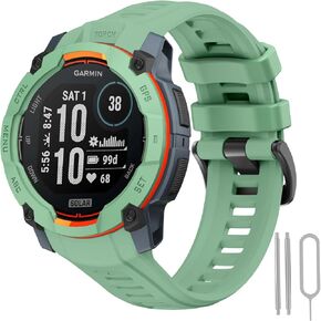 نطاقات ساعة السيليكون لـ Garmin Instinct 3 50mm ، حزام بديل للسيليكون الناعم للسيليكون الرياضي لـ Garmin Instinct 3 50mm