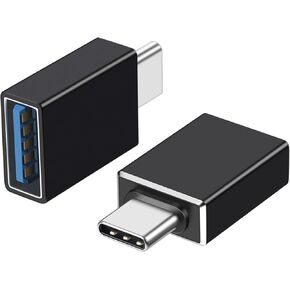 USB A Male to USB C Female OTG Adapter (3 Pack),USB 3.2 GEN2 10Gbps One-Sided High-Speed Data PD60W Fast Charging For PC,Laptop,Charger,Power Bank,AiSiHelper,iphone,Samsung S24 23 22,Carplay,Earphones