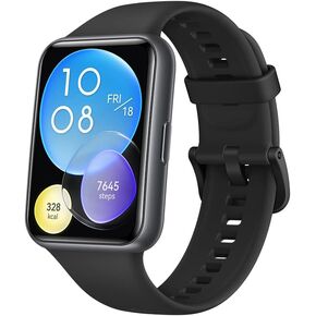 HUAWEI Watch FIT 2 Smartwatch, 1.74-inch Display, Bluetooth Calling, Up to 10 Days Battery Life, Quick-Workout Animations - (Black)