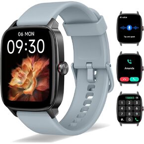 Smart Watch for Men Women with Bluetooth Call Light Blue