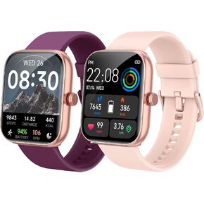 Smart Watch for Women, Alexa Built-in Smartwatch for Answer/Calls, Fitness & Sleep Tracker, 1.91" Pink & Purple Smartwatch for Android & iPhone