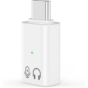 [MFi Certified] Lightning to USB C Audio Adapter Support Calling,USBC Male to Female Lightning Headphone Adapter for Apple iPhone 16 15 Pro Max iPad Galaxy Calling Microphone Not for Charging for Live