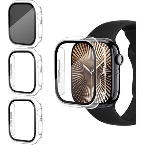خصوصية من 3 عبوات Apple Watch Series 10 46 مم ، واقي شاشة زجاجي من Unti-Peep Hard PC PRIT in Kuwait