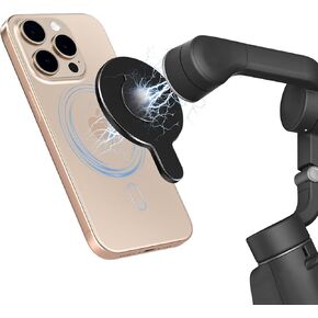 CloudValley Magnetic Quick-Release Mount Adapter for DJI OM 7P 7, Compatible with DJI OM Mobile 6 5 4 SE Gimbals Stabilizer Magnetic Accessories,Black