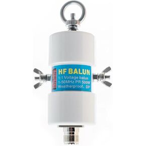 1-50mhz Waterproof Antenna Balun 500watt Hf Balun Connector 1:1 Voltage Hf Balun Ham Radio with Uhf Female Pure Copper (So-239) Rf Connector for 160m-6m Bands Balun