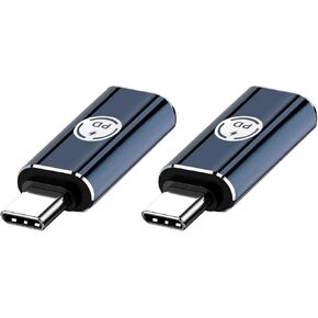 2Pack Lightning to USB C Adapter for iPhone15,PD Fast Charging Compatible with iPhone 15 Series/MacBook/Laptop/iPad/Samsung and More Type C Devices,Support Data Transmission,Compact & Portable -Blue