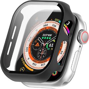 FanTEK Compatible with Apple Watch Series 10 (2024) 46mm Case for Women Men, Scratch Resistant Shock Absorbing Case, Black