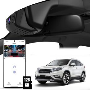4K Dash Cam fit for CR-V 2023 2024 2025 Sport Touring EX EX-L Hybrid (Gen6), OEM Look, UHD 2160P Video, WiFi&APP, Easy to Install, Loop Recording, G-Sensor, Parking Monitor, 128GB Card-Black