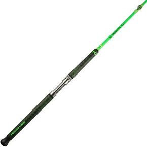 Catfish Fishing Rod, 1 Piece 7’Glow with Black Light Monster Catfishing Casting Rods Medium