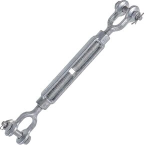 US Cargo Control 5/8 Inch x 6 Inches Galvanized Jaw and Jaw Turnbuckle