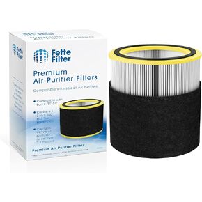 Fette Filter - True HEPA Air Purifier Replacement Filters Compatible with GermGuardian FLT4700 Air Purifier - (Filter M) Pack of 2