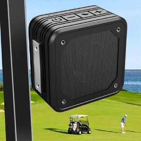Golf Cart Speaker, 18W Loud Stereo Sound Magnetic Bluetooth Speaker with Deep Bass, 24H Playtime IPX7 Speakers for Golf Cart Accessories, Ideal Golf Gifts for Men