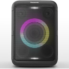 Panasonic BMAX Party Speaker, Portable Bluetooth or USB Audio System, 150W 14cm Double Tweeter and Woofer, Bass Boost, 7 Light Colors & 12 Patterns with Flash and Strobe, 150W Audio, SC-BMAX10