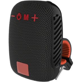 BT Speaker for Bike, BT Handlebar Speaker with FM Radio, Support Memory Card, Dual Pairing, Hands Call, Wire Less Speaker for Cycling, Hiking (Black)