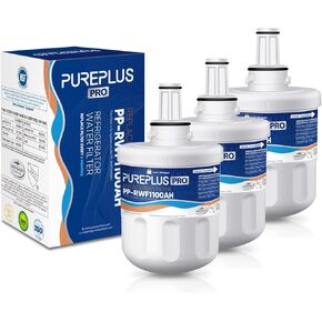 PUREPLUS DA29-00003G Water Filter Replacement for Samsung DA29-00003B, Aqua-Pure Plus DA29-00003F, DA29-00003A, HAFCU1, HDX FMS-1, RSG257AARS, RFG237AARS, RFG297AARS, RS22HDHPNSR Refrigerator, 3Pack
