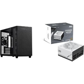 Bundle of ASUS Prime AP201 White Tempered Glass Edition Chassis + ASUS Prime 750W Gold Fully Modular Power Supply