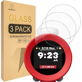 Mr.Shield Screen Protector متوافق مع Nintendo Sound Clock Allaro [Glass Edged] [3 عبوات] [زجاج اليابان مع صلابة 9H]