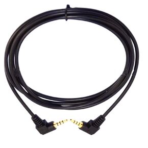 3.5mm 90 Degree Angle Stereo Audio Cable Male to Male 3.5mm Headphone Cable 4 Pole TRRS Aux Cord 3.28ft/1m for Laptop Phone Microphone Tablet MP3