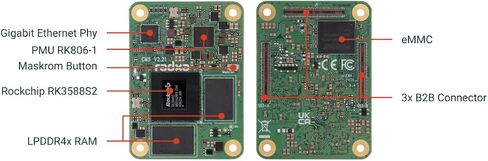CM5 RK3588S2 8-core CPU Compute Module, GPU, NPU, 8K HDMI and 3x100-Pin B2B Connector (Radxa CM5 16GB 128GB) in Saudi Arabia