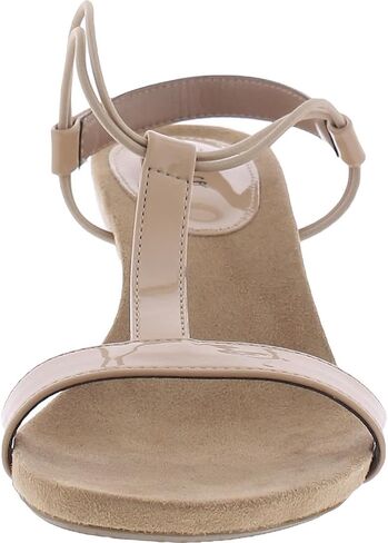 Style & Co. Womens Mulan Open Toe Slip On Wedge Sandals Tan 11 Medium (B,M) in Saudi Arabia