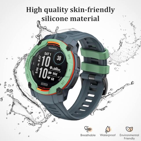 Silicone Watch Bands for Garmin Instinct 3 50mm, Soft Silicone Strap Sport Wristband Replacement Strap for Garmin Instinct 3 50mm in Kuwait