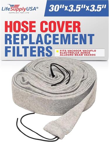 Central Vacuum Knitted Hose Sock Cover with Application Tube - 30 ft - by LifeSupplyUSA in Kuwait