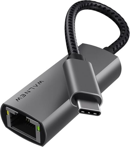 WALNEW USB-C to Ethernet Adapter, 4 in1 USB C Hub with LAN RJ45, Aluminum Gigabit Cat Network Cable Converter to Type C Thunderbolt 3 for iMac,MacBook,Chromebook,Surface, Laptop,Desktop,PC in Saudi Arabia
