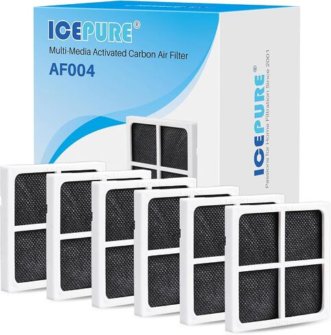 ICEPURE AF004 Refrigerator Air Filter Replacement for LG LT120F, Kenmore Elite 469918, ADQ73214402, ADQ73214404,6 PACK in Saudi Arabia