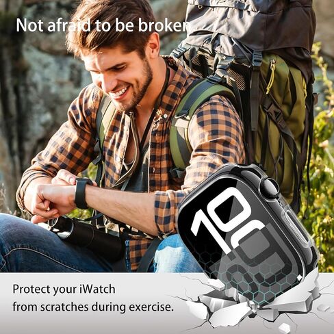 خصوصية من 3 عبوات Apple Watch Series 10 46 مم ، واقي شاشة زجاجي من Unti-Peep Hard PC PRIT in Kuwait