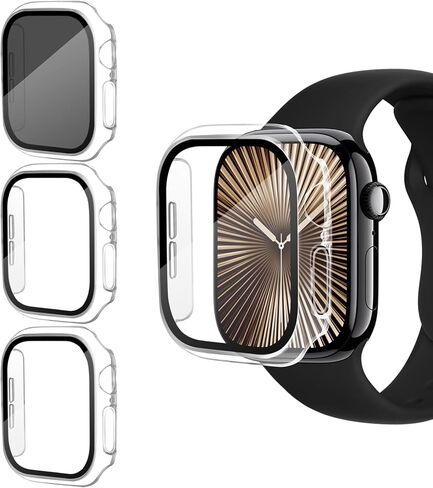 خصوصية من 3 عبوات Apple Watch Series 10 46 مم ، واقي شاشة زجاجي من Unti-Peep Hard PC PRIT in Kuwait