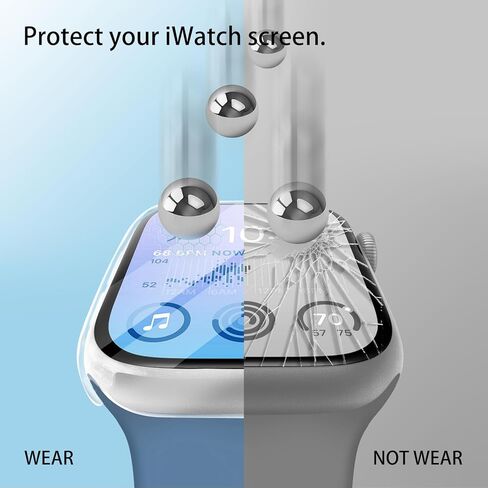 خصوصية من 3 عبوات Apple Watch Series 10 46 مم ، واقي شاشة زجاجي من Unti-Peep Hard PC PRIT in Kuwait