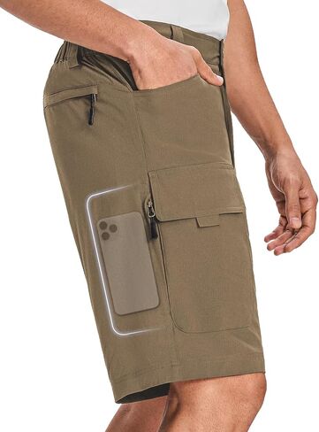 Moosehill Mens Cargo Hiking Shorts Lightweight Water Resistant for Casual Golf Work Tactical Fishing with 6 Pockets in Saudi Arabia