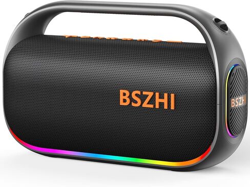 80W(120W Peak) Bluetooth Speaker Loud, Portable IPX6 Waterproof Bluetooth Speakers Wireless TWS for Outdoor, Party, Travel, and Beach Camping with Light, BT5.0, USB/TF Card, AUX in Kuwait