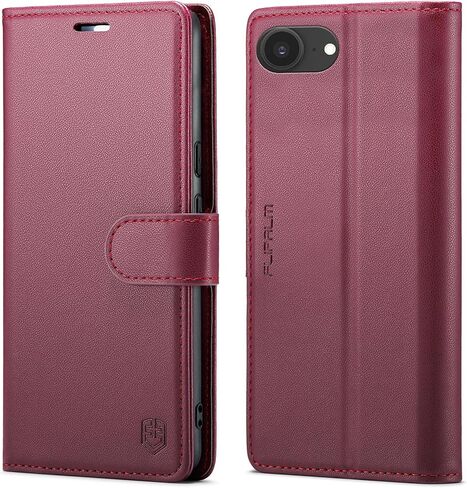 Compatible with iPhone 16e Wallet Case with RFID Blocking Credit Card Holder, PU Leather Folio Flip Kickstand Protective Shockproof Cover Women Men for Apple 16e Phone Case (Purple) in Saudi Arabia