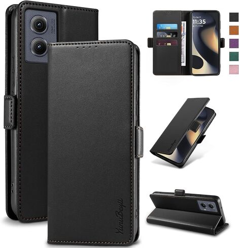 Wallet Flip Case for Samsung Galaxy S24 FE 5G - [RFID Blocking] Luxury PU Leather Card Holder Magnetic Phone Cover with Kickstand,Shockproof Protective Case,Purple in Kuwait