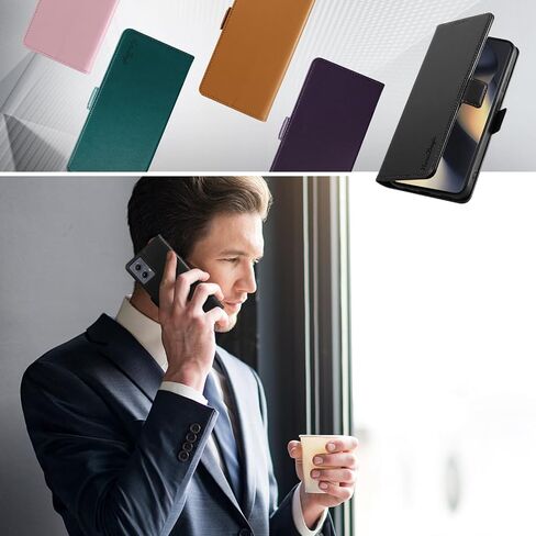 Wallet Flip Case for Samsung Galaxy S24 FE 5G - [RFID Blocking] Luxury PU Leather Card Holder Magnetic Phone Cover with Kickstand,Shockproof Protective Case,Purple in Kuwait